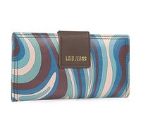 Lois - Carteras de Mujer Piel de Marca Monedero Mujer Piel Genuina - Cartera Mujer de Moda Vintage con protección RFID, Turquesa