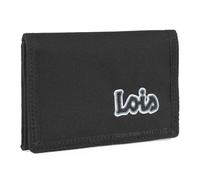 Lois - Carteras Jovenes - Cartera Pequeña con Monedero - Cartera Chico Joven. Carteras Billeteras para Hombre - Cartera Tarjetero Hombre protección RFID, Negro