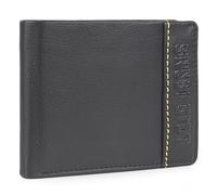 Lois - Carteras para Hombre Elegantes de Alta diseño Moderno. Billeteras para Hombre compactas Estilo clásico Cartera Monedero Funcional., Negro