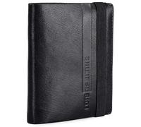 Lois - Carteras para Hombre Elegantes de Alta diseño Moderno. Billeteras para Hombre compactas Estilo clásico Cartera Monedero Funcional., Negro