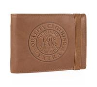 Lois - Carteras para Hombre Elegantes de Alta diseño Moderno. Billeteras para Hombre compactas Estilo clásico Cartera Monedero Funcional., Tan