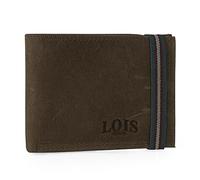 Lois - Carteras para Hombre Elegantes de Alta diseño Moderno. Billeteras para Hombre compactas Estilo clásico Cartera Monedero Funcional., Marron