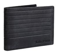 Lois - Carteras para Hombre Elegantes de Alta diseño Moderno. Billeteras para Hombre compactas Estilo clásico Cartera Monedero Funcional., Negro
