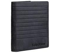 Lois - Carteras para Hombre Piel. Billeteras para Hombre. Cartera Hombre Piel con Monedero y múltiples Compartimentos, billeteras y monederos. Cartera Hombre. RFID, Negro