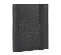 Lois - Carteras para Hombre Elegantes de Alta diseño Moderno. Billeteras para Hombre compactas Estilo clásico Cartera Monedero Funcional., Negro