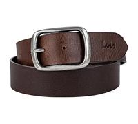 Lois - Cinturón De Cuero Para Hombre Con Hebilla Automática Ajustable, Cinturón De Piel De Vacuno Genuino Marron, Estilo Formal y Casual.