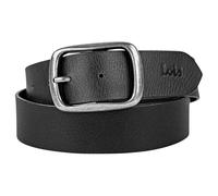 Lois - Cinturón De Cuero Para Hombre Con Hebilla Automática Ajustable, Cinturón De Piel De Vacuno Genuino Negro, Estilo Formal y Casual.