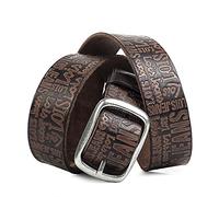 Lois - Cinturon Hombre - Cinturones Hombre de Piel Genuina con Hebilla Cinturon de Metal - Cinturón Hombre Ideal para Uso Diario - Cinturones Hombre Cuero 49810, Cuero