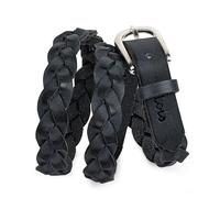 Lois - Cinturon Mujer Ajustable Cuero Moda Diario Casual Formal Cinturones De Mujer Diseño Clásico Hebilla Metálica Cinturones Mujer Piel Calidad, Negro