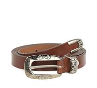 Lois - Cinturon Mujer Ajustable Cuero Moda Diario Casual Formal Cinturones De Mujer Diseño Clásico Hebilla Metálica Cinturones Mujer Piel Calidad, Marrón oscuro