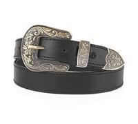 Lois - Cinturon Piel Mujer. Cinturones mujer de Cuero Genuino de Marca - Cinturones de Mujer Piel - Cinturón Mujer Ideal para el Uso Diario, Negro