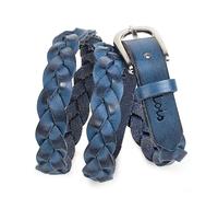 Lois - Cinturon Mujer Ajustable Cuero Moda Diario Casual Formal Cinturones De Mujer Diseño Clásico Hebilla Metálica Cinturones Mujer Piel Calidad, Azul