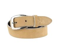Lois - Cinturones Hombre Cuero Para Uso Diario Cinturon Hombre Piel Serraje Resistente Ajustable Cinto Hombre Vestir Casual Cinturón Hombre Clásico, Beige
