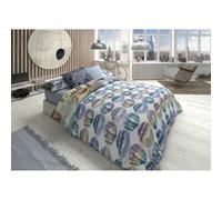 Lois Juego de Funda nórdica MEGANO P. Azul Cama de 105 2 Piezas