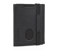 Lois - Monedero Cartera para Hombre Piel Genuina Cuero Pequeña. Bloqueo Antiescaneo de Seguridad RFID Billetera Hombre Joven de Cuero con Tarjetero Diseñada en España 205261, Color Negro