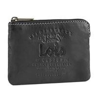 Lois - Monedero Piel Hombre Compacto para Uso Diario, Monedero Hombre Pequeño De Cuero con Diseño Funcional para Llevar Monedas Y Objetos Esenciales con Comodidad, Negro