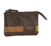 Lois - Monedero Piel Hombre Compacto para Uso Diario, Monedero Hombre Pequeño De Cuero con Diseño Funcional para Llevar Monedas Y Objetos Esenciales con Comodidad, Marrón-Tan