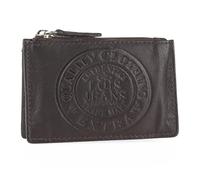 Lois - Monedero Piel Hombre Compacto para Uso Diario, Monedero Hombre Pequeño De Cuero con Diseño Funcional para Llevar Monedas Y Objetos Esenciales con Comodidad, Marron