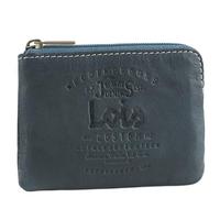 Lois - Monedero Piel para Hombre, Monederos Pequeños, Portamonedas y Monedero de Piel Hombre. RFID, Azul