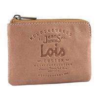 Lois - Monedero Piel para Hombre, Monederos Pequeños, Portamonedas y Monedero de Piel Hombre. RFID, Coñac