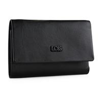 Lois - Porta Llaves con Cierre Cremallera para Hombre de. Llavero Organizador Llaves con Protección Anti Escaneo RFID. Portallaves Calidad Funda Mando Garaje., Negro