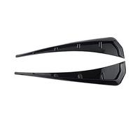 LOISGOO Pegatinas Decorativas Universales para Guardabarros de Coche, VentilacióN Lateral, Accesorios de Rejilla de Orificio de Entrada de Flujo de Aire, ABS Negro
