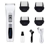 LOISK Perro Clippers Bajo Ruido USB Recargable Pet Grooming Clipper Kits Profesional Corte Pelo Máquina para Perros Cachorros Conejos Y Pequeños Animales