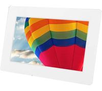 LoiYtrd Álbum de Fotos Digital Marco de Fotos Digital Calendario de Alta definición de 7/10 Pulgadas(White-7inchs)