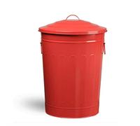 LoiYtrd Botes de Basura for Exteriores con Tapas, Botes de Basura, Botes de Basura for Patio al Aire Libre y Almacenamiento de Cubos de Basura for Exteriores(Rosso)