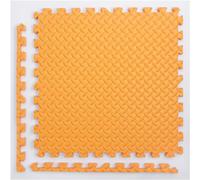 LoiYtrd Esterilla de Espuma entrelazada for Ejercicios, 12 Unidades, 30 x 30 cm, Textura Cuadrada, 11,52 pies Cuadrados, decoración del hogar, Esterilla de Rompecabezas(Orange)