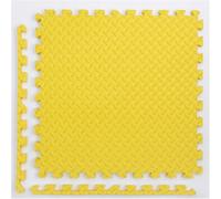 LoiYtrd Esterilla de Espuma entrelazada for Ejercicios, 12 Unidades, 30 x 30 cm, Textura Cuadrada, 11,52 pies Cuadrados, decoración del hogar, Esterilla de Rompecabezas(Giallo)