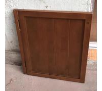 LoiYtrd Puerta batiente de Madera Maciza, Puerta batiente de café con Cierre automático, Puerta divisoria con persianas y bisagras de pivote de Gravedad(60x90CM/23.6x35.4IN)