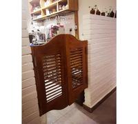 LoiYtrd Puertas batientes de cafetería, Puerta abatible de Barra de Madera Maciza for Interiores, Cocina, Restaurante, salón de partición, Puerta de mayordomo(WxH:90x90cm(35x35in))