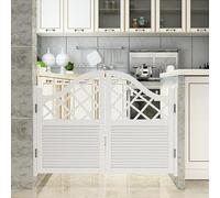 LoiYtrd Puertas batientes for cafetería, Puerta abatible con persiana de Cierre automático for Interiores, Puerta de Media Cintura con bisagras de pivote de Gravedad(75x90CM/29.5x35.4IN)