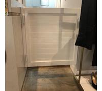 LoiYtrd Puertas batientes Puertas de café Interior Puerta Simple de Madera Maciza Cierre automático Puerta de Vaquero Puerta divisoria Puerta de Media Cintura(WxH:80x90cm(31x35in))