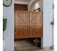 LoiYtrd Puertas de cafetería, salón, Estilo Occidental, Barra oscilante, Pub, Puerta abatible de Madera Maciza con Cierre automático(WxH:110x90cm(43x35in))