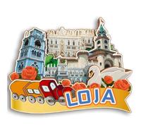 Loja Ecuador - Imán 3D para nevera, diseño de ciudad, recuerdo de ciudad, calcomanías para nevera, hogar, cocina, pizarra blanca