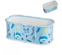 LoJax Bañera, bañera Plegable portátil para Adultos, bañera de Hielo, Lavabo Plegable, bañera Plegable, bidé, bañera de Cuerpo Completo Azul