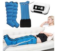 LoJax Botas De Presoterapia Piernas para Casa,Maquina De Presoterapia Profesional En Casa Masajeador De Drenaje Linfático Piernas, con Presión Ajustable Temporizada, Promueve La Circulación Sanguínea