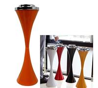 LoJax Cenicero de pie para Exteriores para Patio, ceniceros Exteriores Grandes y Altos para desechar Colillas, cenicero de Metal Comercial de Acero Inoxidable con Tapa