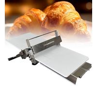 LoJax Laminadora De Masa Manual Plegable - Máquina De Rodillos De Acero Inoxidable con Grosor Ajustable (0-25 Mm) para Panadería, Pizza, Croissants - Uso Comercial Y Doméstico