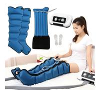 LoJax Maquina De Presoterapia para Casa Abdomen Y Piernas Masajeador De Piernas 6 Cámaras De Aire Masajeador Botas De Presoterapia Profesional En Casa con Presión Temporizada Y Ajustable