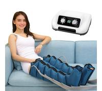 LoJax Maquina De Presoterapia para Casa para Piernas Y Pies Cansados, 6 Cámaras De Aire, Masajeador De Piernas Drenaje Linfático, Botas De Presoterapia Profesional En Casa Pierna Y Abdomen