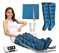 LoJax Maquina De Presoterapia para Casa para Piernas Y Pies Cansados, 6 Cámaras De Aire, Masajeador De Piernas Drenaje Linfático, Botas De Presoterapia Profesional En Casa Pierna Y Abdomen