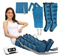 LoJax Maquina De Presoterapia para Casa para Piernas Y Pies Cansados, 6 Cámaras De Aire, Masajeador De Piernas Drenaje Linfático, Botas De Presoterapia Profesional En Casa Pierna Y Abdomen