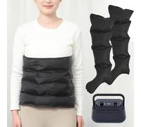 LoJax Masajeador De Piernas con Drenaje Linfático, Masajeador De Compresión De Aire para Piernas, Brazos, Cintura, Presoterapia para Relajar Músculos, Presión Temporizada Y Ajustable
