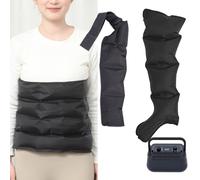 LoJax Masajeador De Piernas con Drenaje Linfático, Masajeador De Compresión De Aire para Piernas, Brazos, Cintura, Presoterapia para Relajar Músculos, Presión Temporizada Y Ajustable