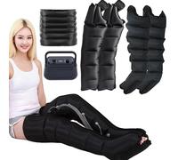 LoJax Masajeador De Piernas con Drenaje Linfático, Masajeador De Compresión De Aire para Piernas, Brazos, Cintura, Presoterapia para Relajar Músculos, Presión Temporizada Y Ajustable