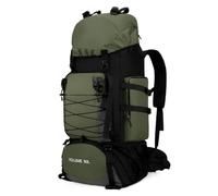 LoJax Mochila Militar Impermeable de 90 L - Diseño de Solapa, Cierre antirrobo y Correas Ajustables para los Hombros - Ideal para Viajes, Senderismo y Ciclismo