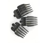 Lojtoyt Juego de 3 guías de repuesto para cortadora de pelo, color negro, 32 mm/38 mm/51 mm, compatible con Wahl Deluxe U-Clip, EasyPro, Pet-Pro